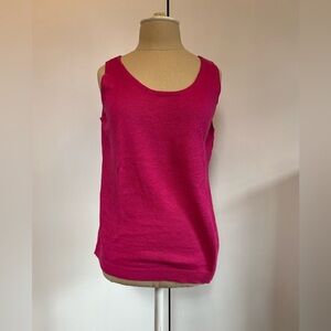 Eileen Fisher pink sleeveless top. Size M